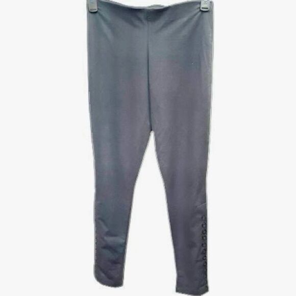 Equestrian Brand Pull on Slim Pants with Button Row at the Cuffs in Black M - Picture 10 of 11